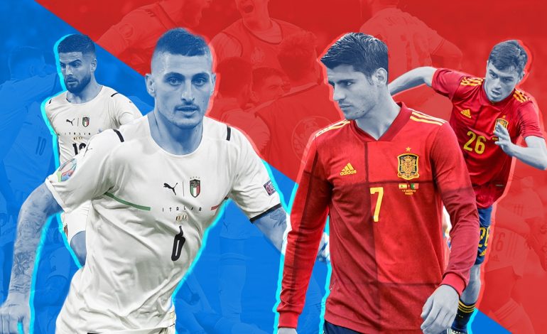 Italy and Spain confirm their starting XIs for Euro 2020 semi