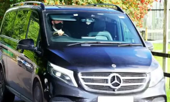 Raphael Varane arrives at Carrington for Man Utd medical