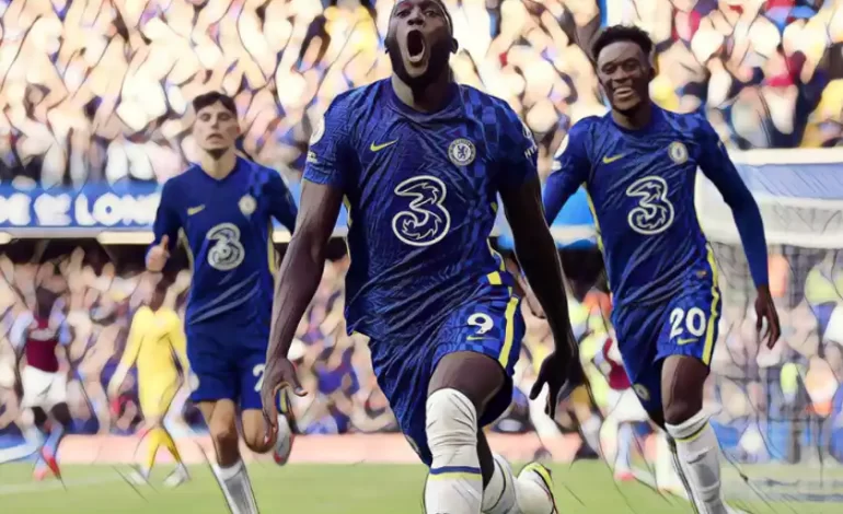 Lukaku scores first Stamford Bridge goals as Chelsea beat Aston Villa