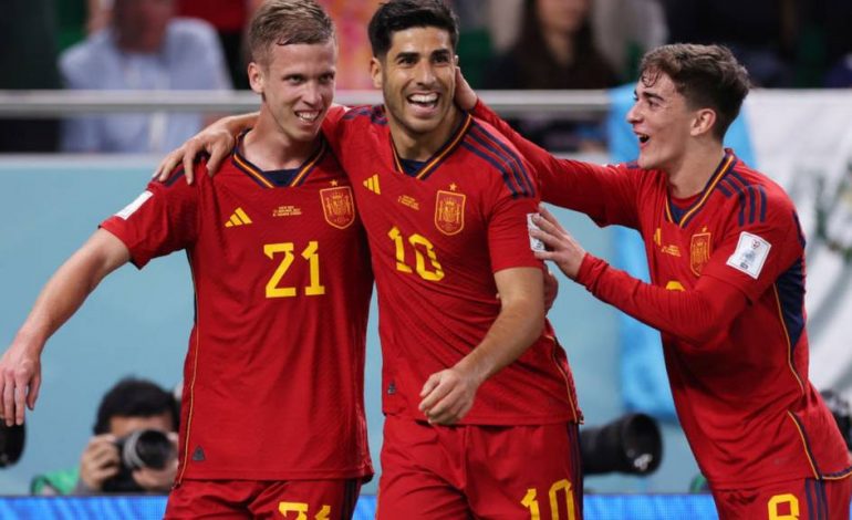SEVENTH HEAVEN FOR IMPRESSIVE SPAIN; GERMANY LOSE TO JAPAN